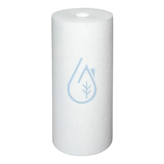 Cartouche Big 10 pouces Spun pour la filtration des impuretés dans l'eau de ville.