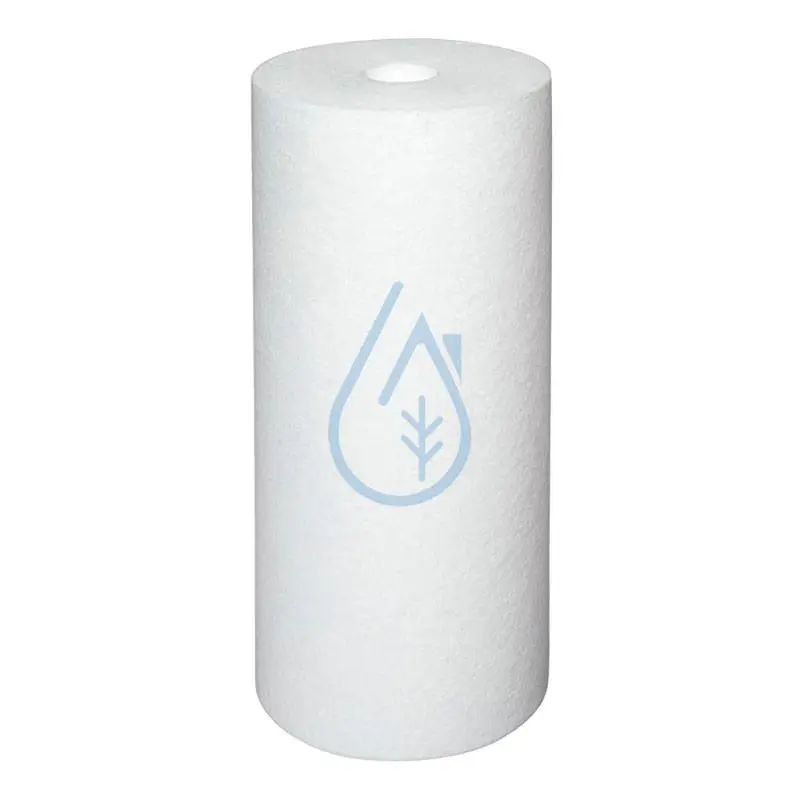Cartouche Big 10 pouces Spun pour la filtration des impuretés dans l'eau de ville.