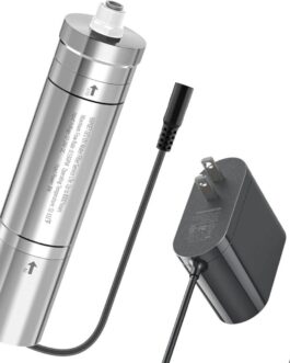 Stérilisateur LED UV pour Filtre à eau sous l’évier acier inoxydable.