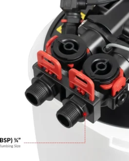 Sortie by-pass adoucisseur compact pour la maison.