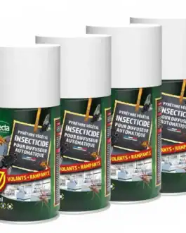 Insecticide végétal Protecta 250ml pour éliminer insectes volants et rampants, idéal pour la protection de votre maison contre les nuisibles.