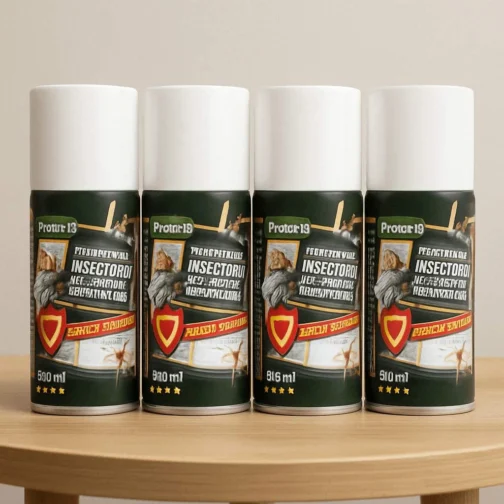 4 aérosols pyrèthre végétal concentré Protecta.