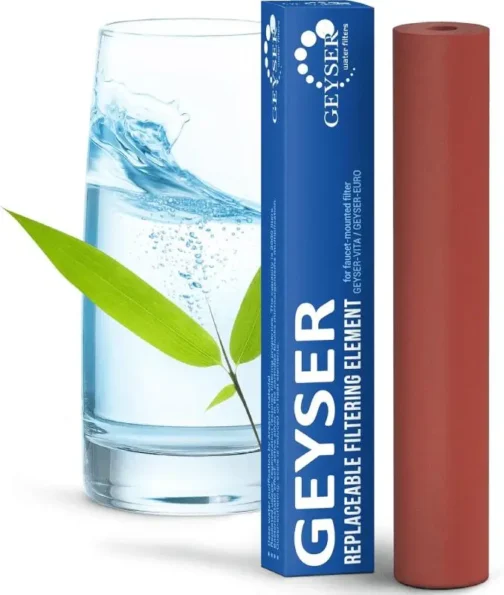 Cartouche de remplacement pour filtre à eau robinet Geyser Euro.