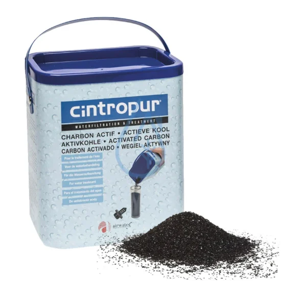 Charbon actif granulé pour filtres Cintropur.