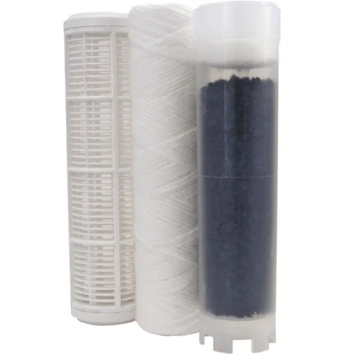 Ensemble de cartouches pour le triplex 9 3/4 pouces pour filtrer l'eau de pluie.
