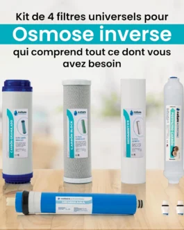 kit-osmoseur-cartouches - Boutique Diproclean Kit de cartouches 9 3/4 pouces pour osmoseur 5 niveaux.