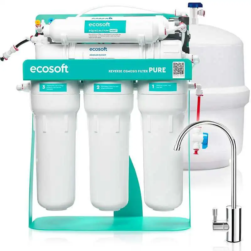 osmoseur-aquacalcium-pompe-75gpd - Boutique Diproclean Osmoseur domestiques 75 GPD avec pompe booster Ecosoft Aquacalcium.