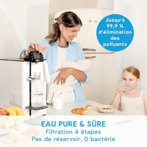 Boire une eau pure et saine à son enfant.