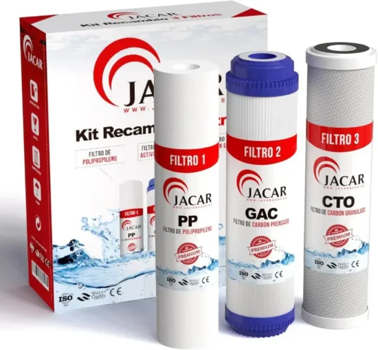 Pack de cartouches pour osmoseur 4 niveaux.