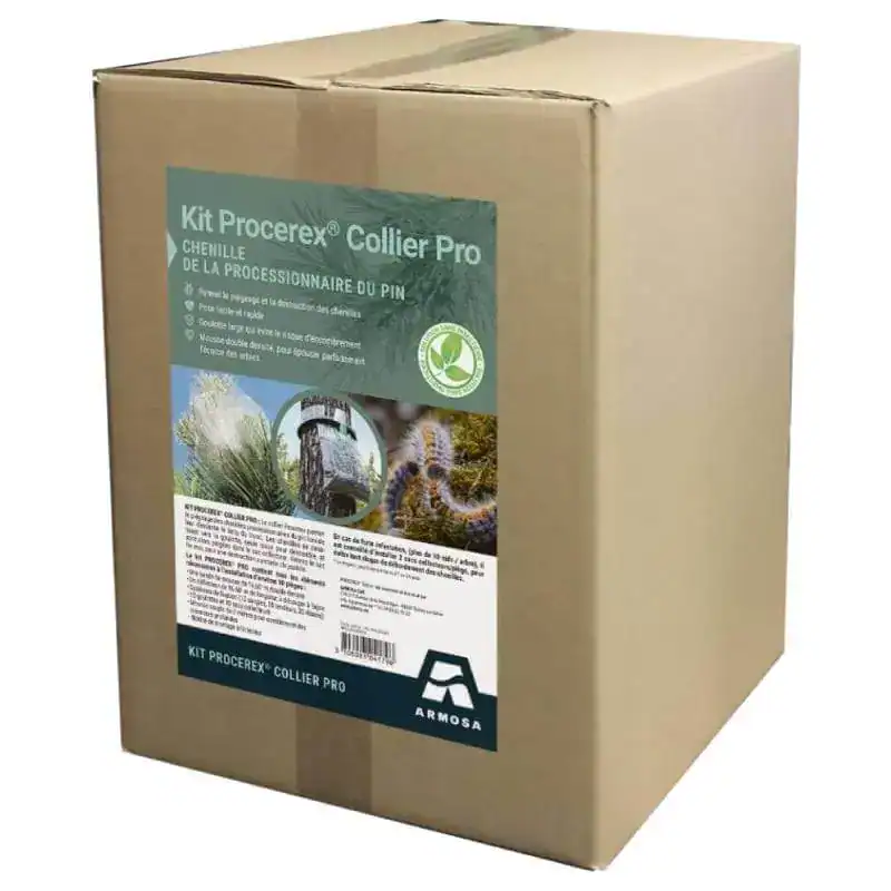 Piège Procerex Chenilles Pro 16,60 m de Collier jusqu'à 10 Pièges - Boutique Diproclean Piège Procerex Chenilles Pro, 16,60 m de collier, conçu pour la lutte contre les chenilles. Facile à installer, efficace pour protéger vos cultures ou espaces verts contre les infestations.