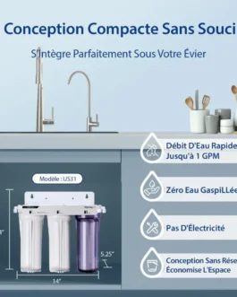 purificateur-eau-boisson - Boutique Diproclean Purificateur sous évier 3 nivezu avec robinet.