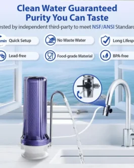 Purificateur au charbon actif pour robinet de cuisine.