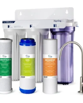 Système Purificateur d’Eau sous Évier 3 Étapes 9 3/4 Pouces + Charbon