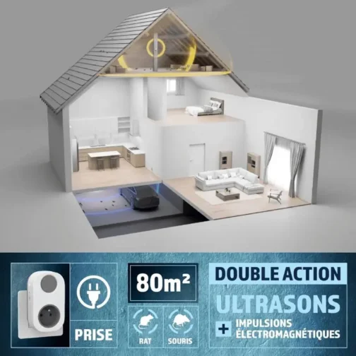 Protection de la maison avec le répulsif pour rats et souris.