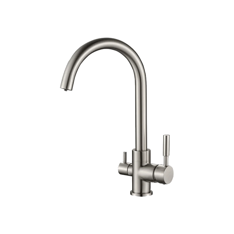 Robinet 3 voies cuisine mat pour osmoseur.