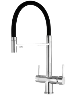 Robinet 3 voies élégant pour boire l'eau du purificateur.