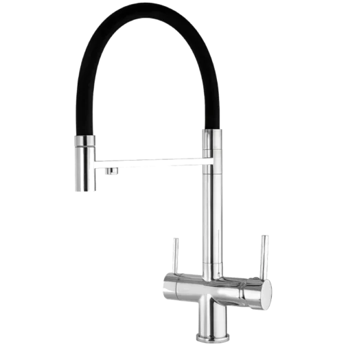 Robinet 3 voies élégant pour boire l'eau du purificateur.