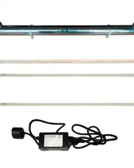 Balast UV avec lampes et manchons quartz pour stérilisation efficace.