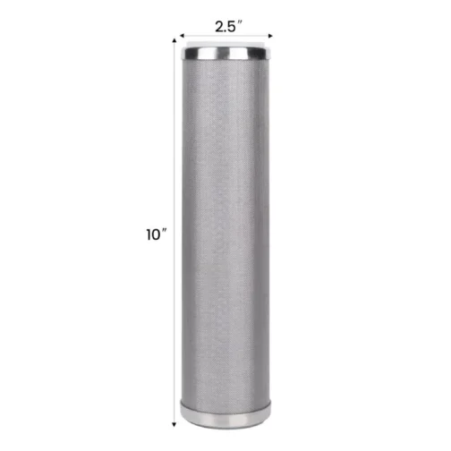 Dimensions filtre inox 10 pouces.