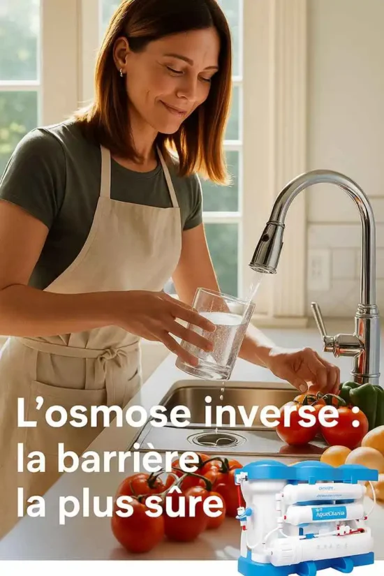 L'osmoseur domestique est la barrière 100% efficace aux PFAS.