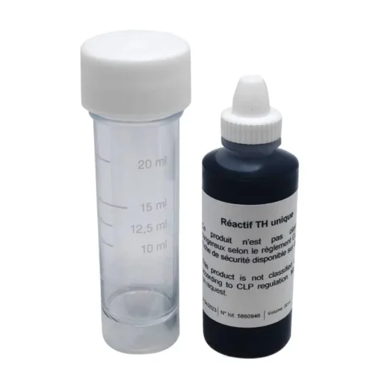 test Th dureté de l'eau pour programmer l'adoucisseur.