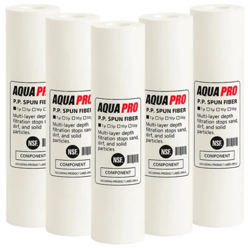 Lot de 5 cartouches 1 microns Aquapro PPS10-01.