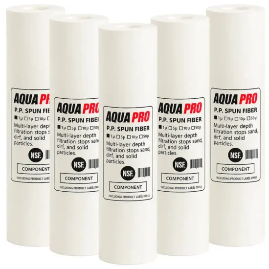 Lot de 5 cartouches 1 microns Aquapro PPS10-01.