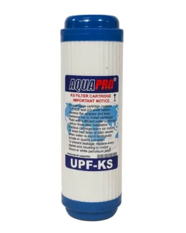 Cartouche Conteneur Charbon Actif Argent et KDF55 9 3/4 Pouces AQUAPRO