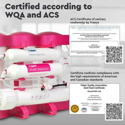 performance-osmoseur-BWT - Boutique Diproclean Performances de l'osmoseur inverse 75 gpd avec réservoir.