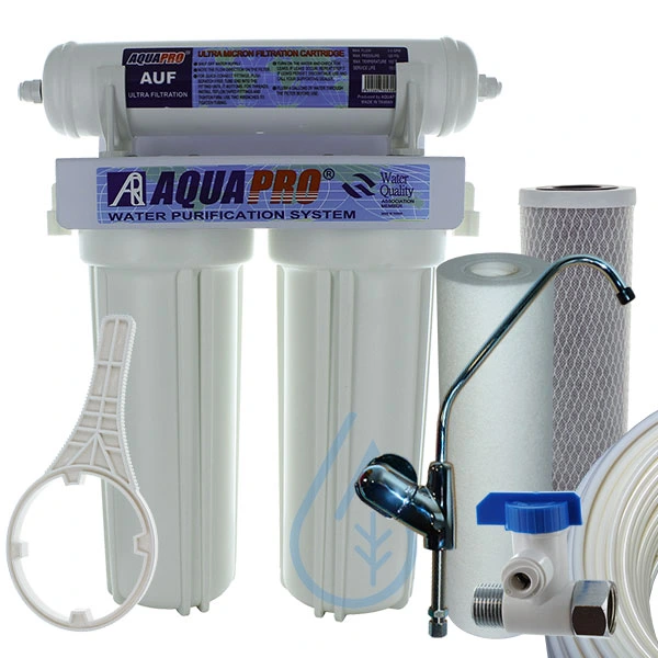 Purificateur sous évier charbon actif et Ultra-filtration 0,2 micron.