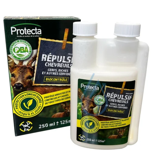 Répulsif pour chevreuil et cerf dans votre jardin en campagne.