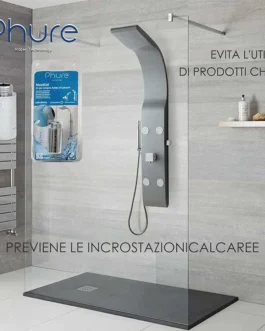 Salle de bain avec protection du calcaire.