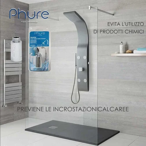 Salle de bain avec protection du calcaire.