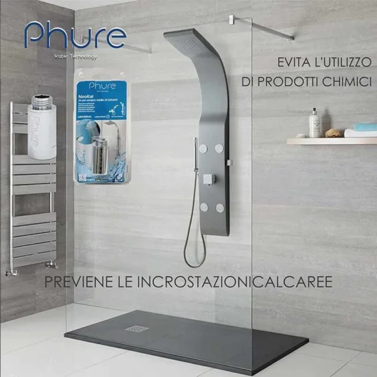 Salle de bain avec protection du calcaire.