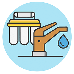 Tous les filtres pour purifier l'eau de boisson dans votre cuisine.