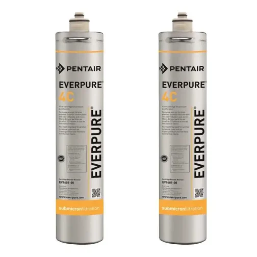 Pack de 2 filtres 4C Everpure pour l'eau fraîche en restauration.