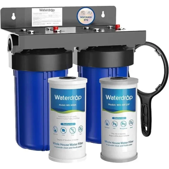 Station Big Duo 10 pouces 5 microns Waterdrop pour l'eau de ville.