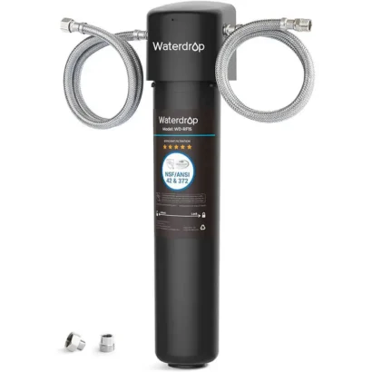 Filtre sous évier Waterdrop 15UA anti-chlore et anti-plomb pour l'eau de ville.