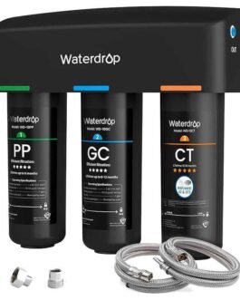 Purificateur sous évier Waterdrop spécial métaux-lourds et Pfas pour votre eau du robinet.