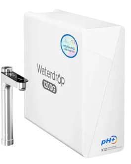 Osmoseur avec reminéralisation 1200 GPD avec robinet intelligent.