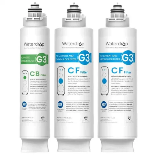 Lot de pré-filtres pour les osmoseurs 600 et 800 GPD.