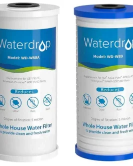 Cartouches polypropylène et charbon actif big pour votre double filtre 10 pouces.