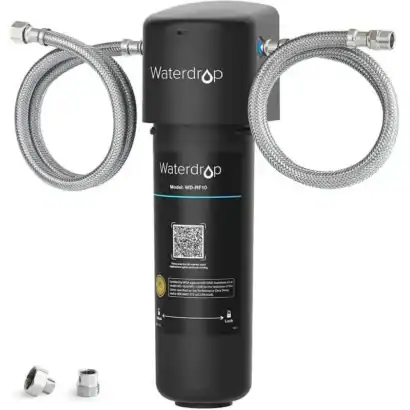 filtre-sous-evier-10UQ-charbon - Boutique Diproclean Filtre à eau Waterdrop WD-RF10 pour purification et filtration d'eau, accessoire pour systèmes de plomberie, haute performance, facile à installer.