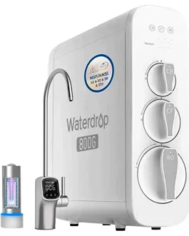 Osmoseur inverse 800 GPD avec UVC-LED avec son robinet intelligent.