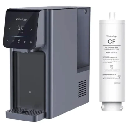 Distributeur d'eau pure froide et chaude avec cartouche CF supplémentaire.