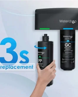 Remplacement en 3 secondes de la cartouche PP de waterdrop.