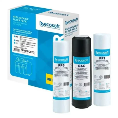 Cartouches Ecosoft pré-filtres osmoseur avec 1 micron.