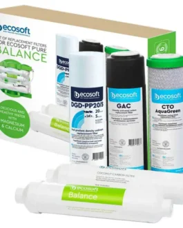Kit de cartouches 5 étapes pour l'osmoseur Pure Balance Ecosoft.