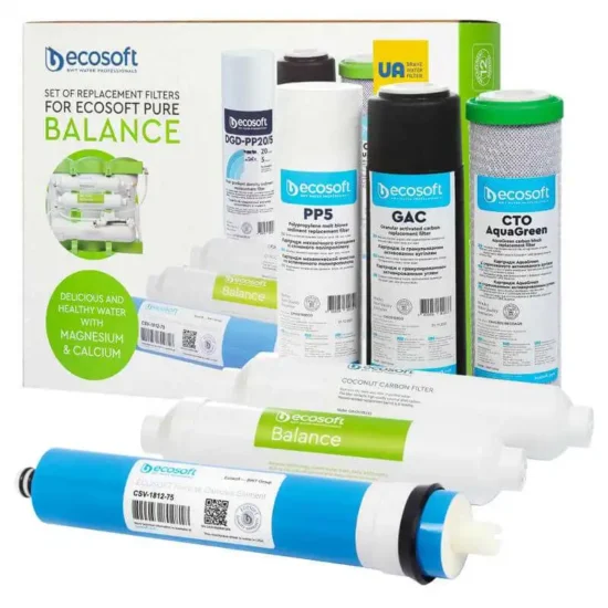 Pack complet Pure'Balance avec pré-filtres et membrane 75 GPD.