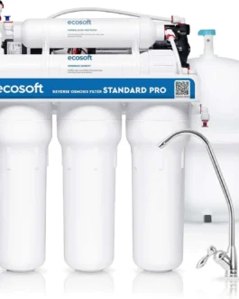 Osmoseur inverse domestique 75 GPD Ecosoft avec pompe booster.